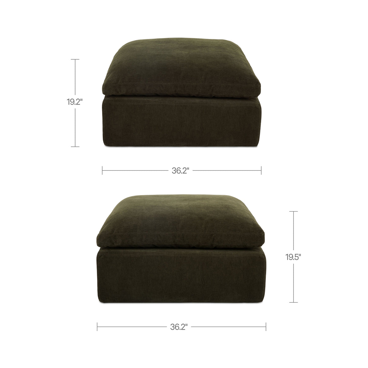 Cates Ottoman Dark Green - image 8