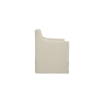Lydia Outdoor Slipcover Dining Chair Cream - image 4