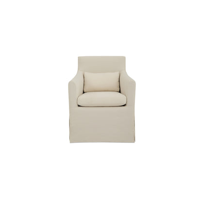Lydia Outdoor Slipcover Dining Chair Cream - image 1