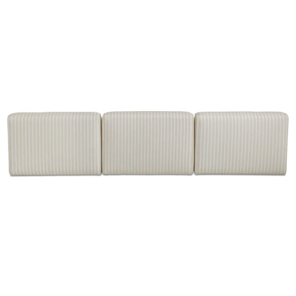 Sunseeker 3 Piece Outdoor Lounge Brown Stripe