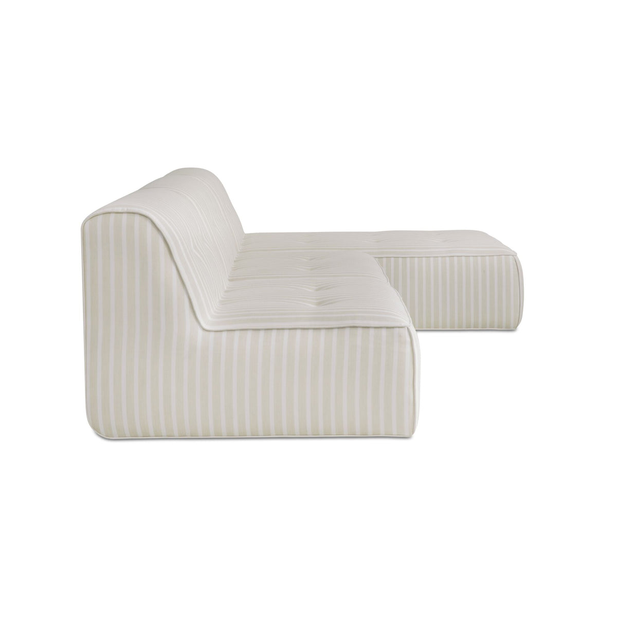 Sunseeker 3 Piece Outdoor Lounge Brown Stripe