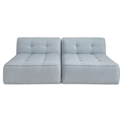 Sunseeker 2 Piece Outdoor Sun Lounger Light Blue on white background