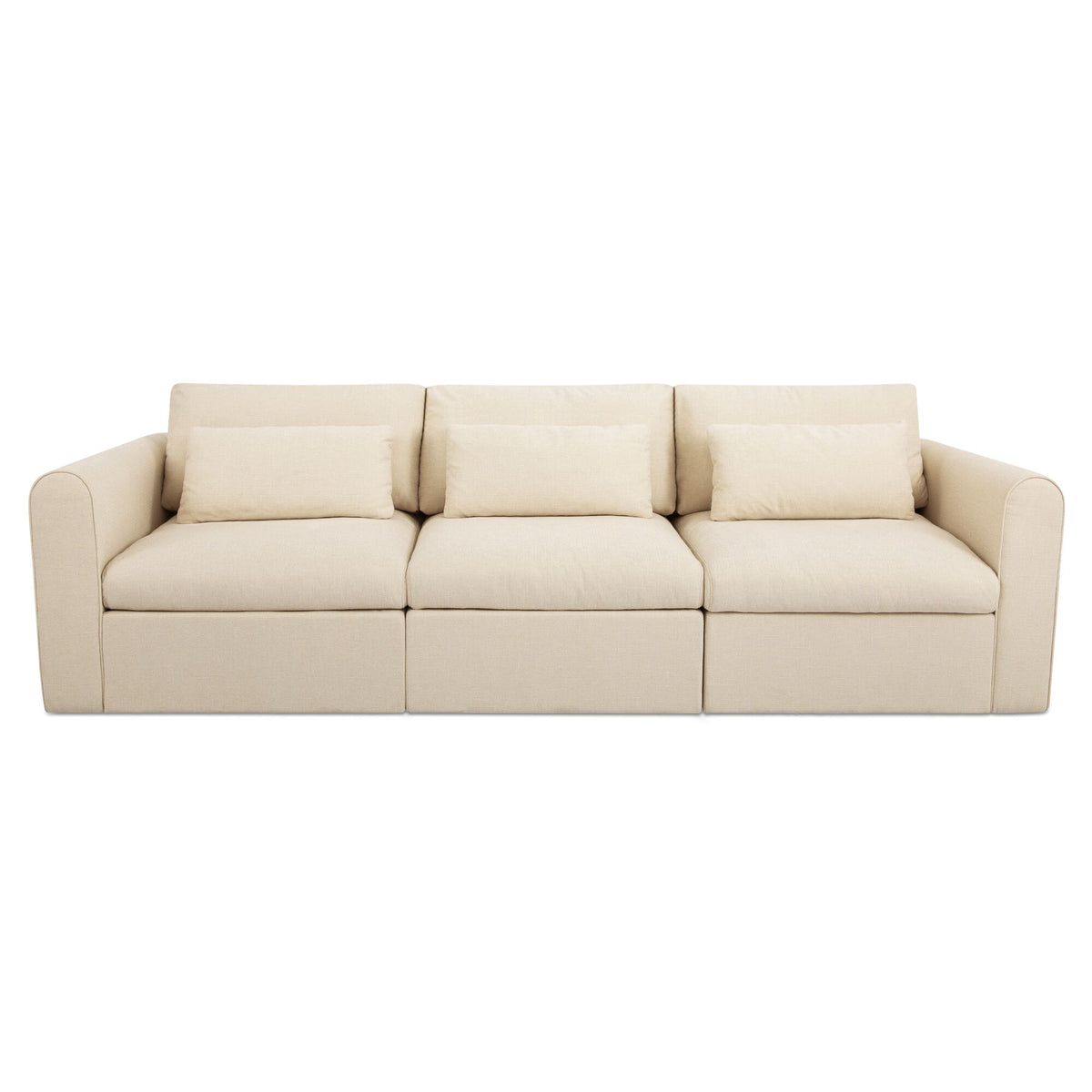 Swift Modular Sofa Light Beige on white background