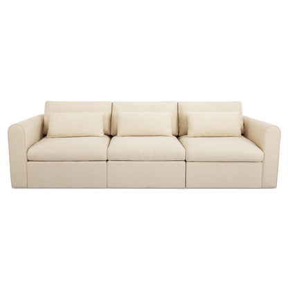 Swift Modular Sofa Light Beige on white background