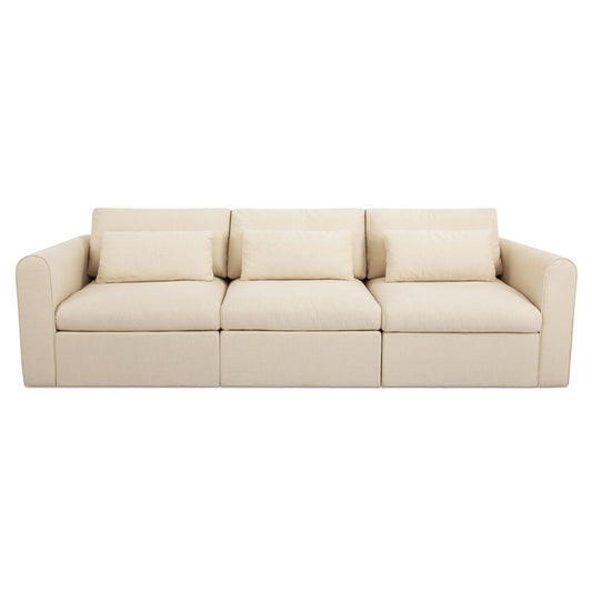 Swift Modular Sofa Light Beige on white background