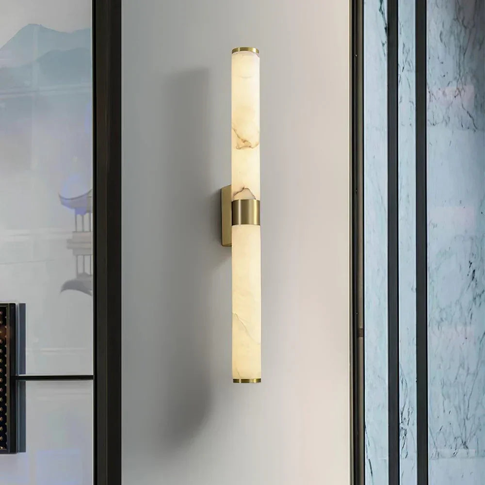 Velmora Alabaster Linear Wall Sconce