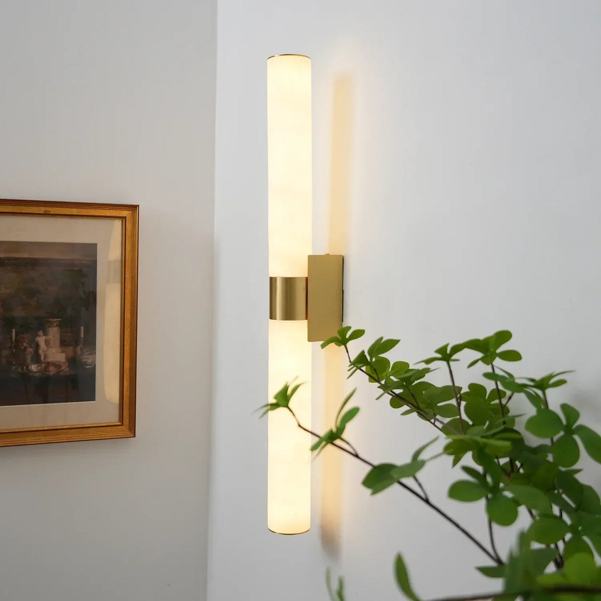 Velmora Alabaster Linear Wall Sconce