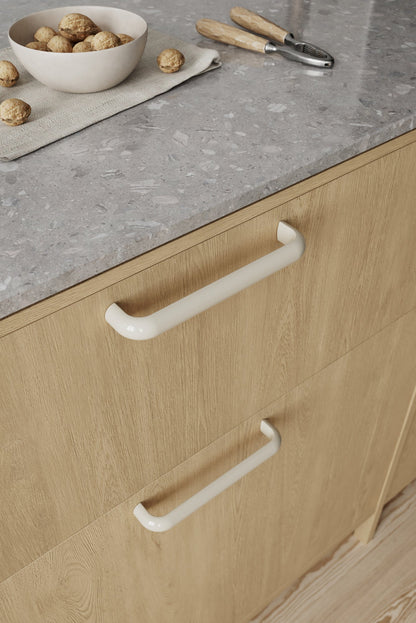 Ivory White "Vibe" Cup Knob and Drawer Pull.
