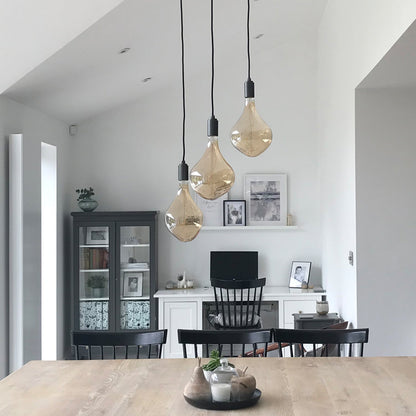 Voronoi II Pendant Light in Graphite - Set of 3.