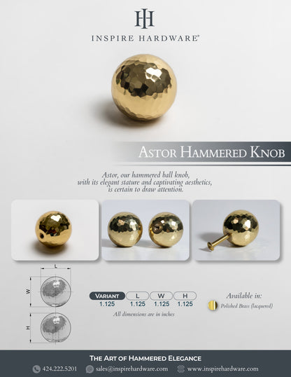 Astor Hammered Knob.