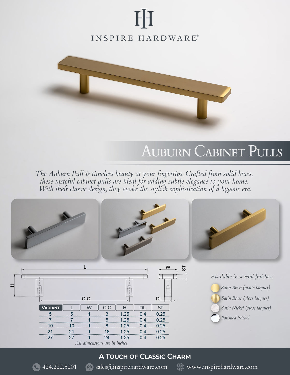 Auburn Cabinet Pull.
