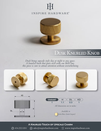 Dusk Knurled Knob.