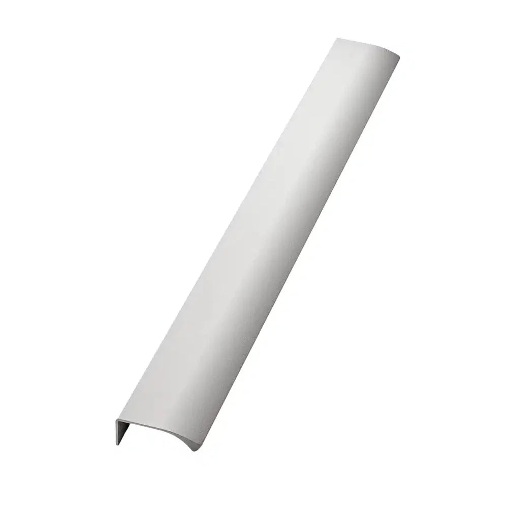Matte White "Edge Straight" Tab Drawer Pulls.