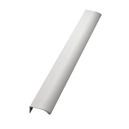 Matte White "Edge Straight" Tab Drawer Pulls.