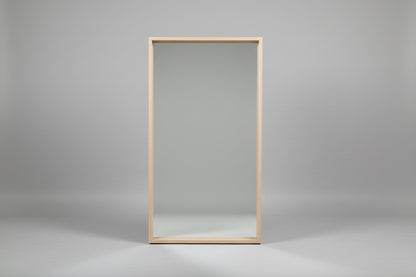Modern Wood-Framed Mirror