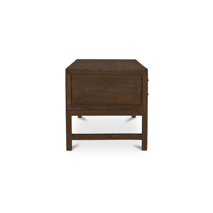Windsor Desk Dark Brown side view