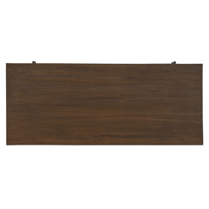 Windsor Desk Dark Brown top view