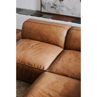 Form Ottoman Sonoran Tan Leather - lifestyle image