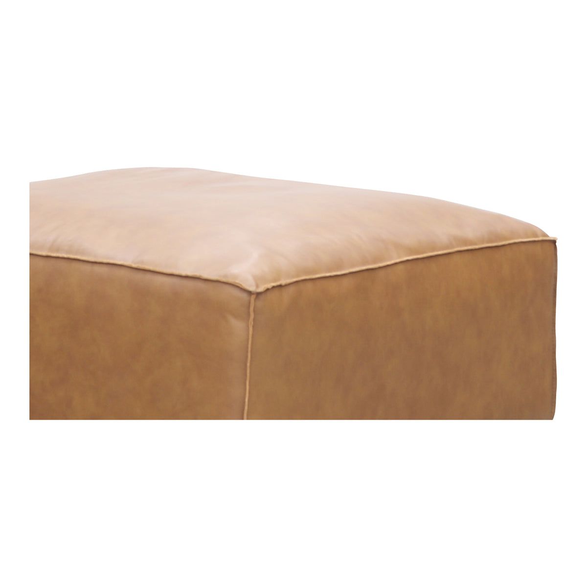 Form Ottoman Sonoran Tan Leather - view 5