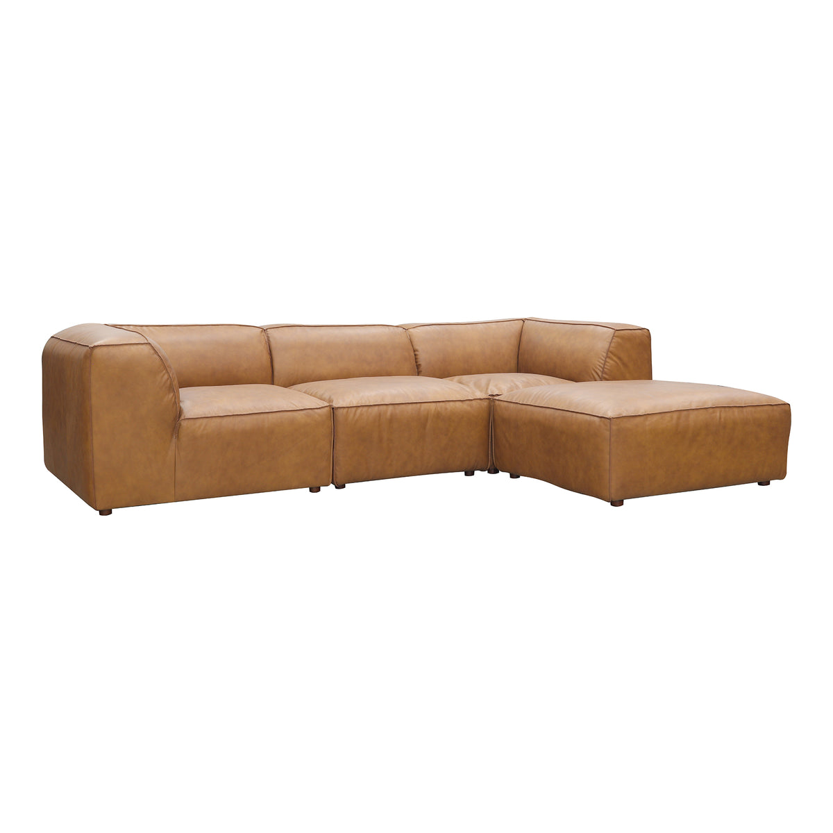 Form Lounge Modular Sectional Sonoran Tan Leather - view 3