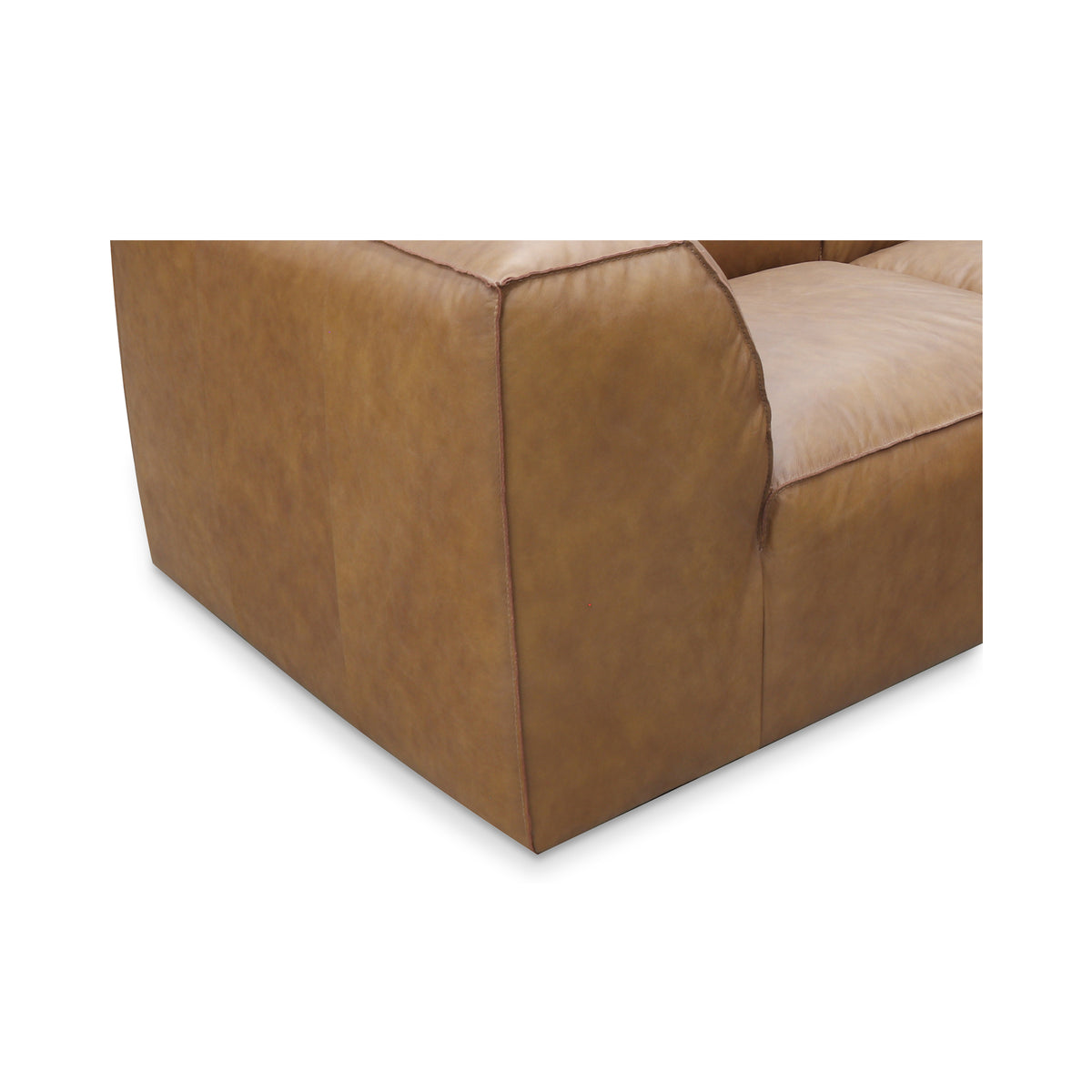 Form Classic L-Shaped Modular Sectional Sonoran Tan Leather - view 5