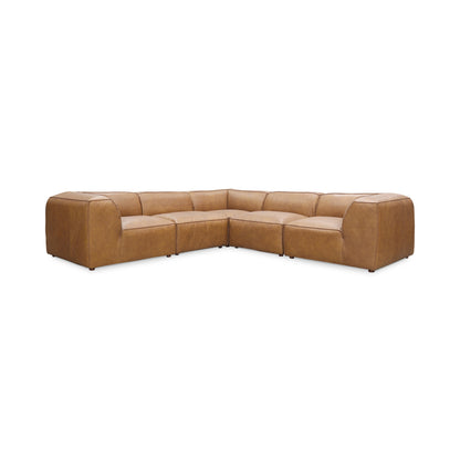 Form Classic L-Shaped Modular Sectional Sonoran Tan Leather - view 3