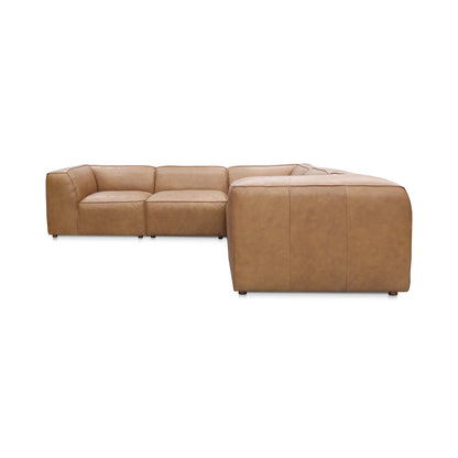 Form Classic L-Shaped Modular Sectional Sonoran Tan Leather - product image