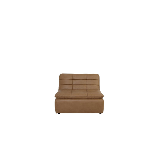 Lino Slipper Chair Tan Leather - product image