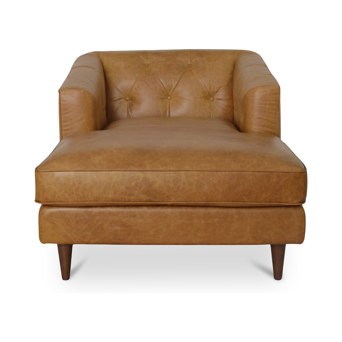 Dunmore Chaise Tan on white background