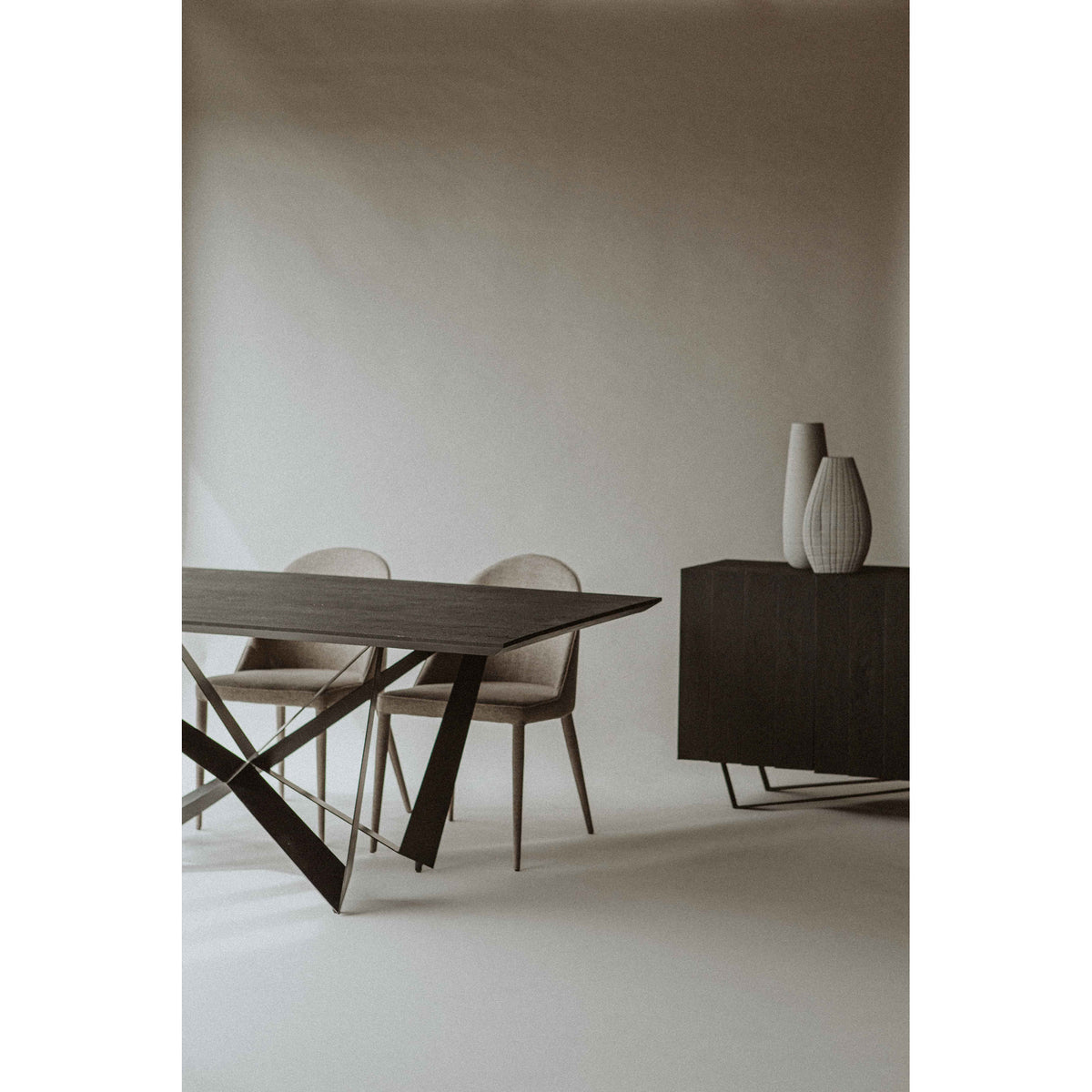 Burton Dining Chair Light Grey - Set of Two – image 2