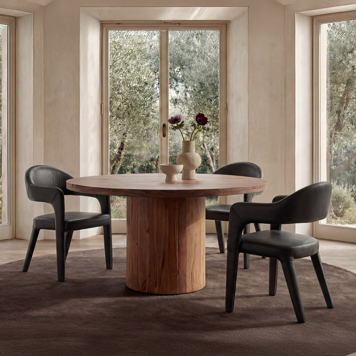 Martens Dining Chair Black Leather - image 2