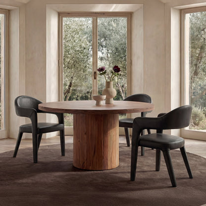 Martens Dining Chair Black Leather - image 2