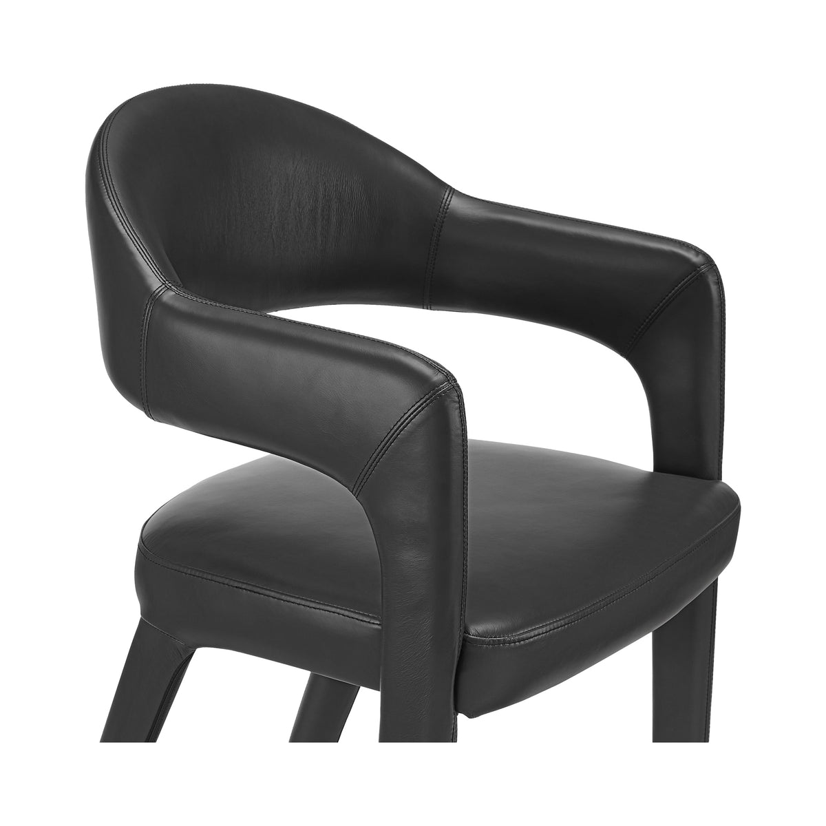 Martens Dining Chair Black Leather - image 8