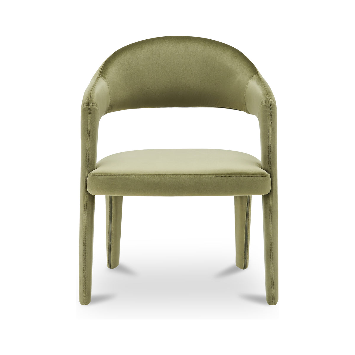 Martens Dining Chair Green Velvet - image 1