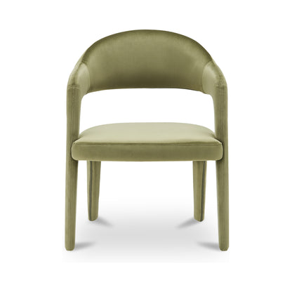 Martens Dining Chair Green Velvet - image 1