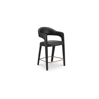 Martens Counter Stool Black Leather - image 4