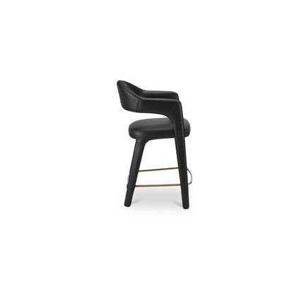 Martens Counter Stool Black Leather - image 5