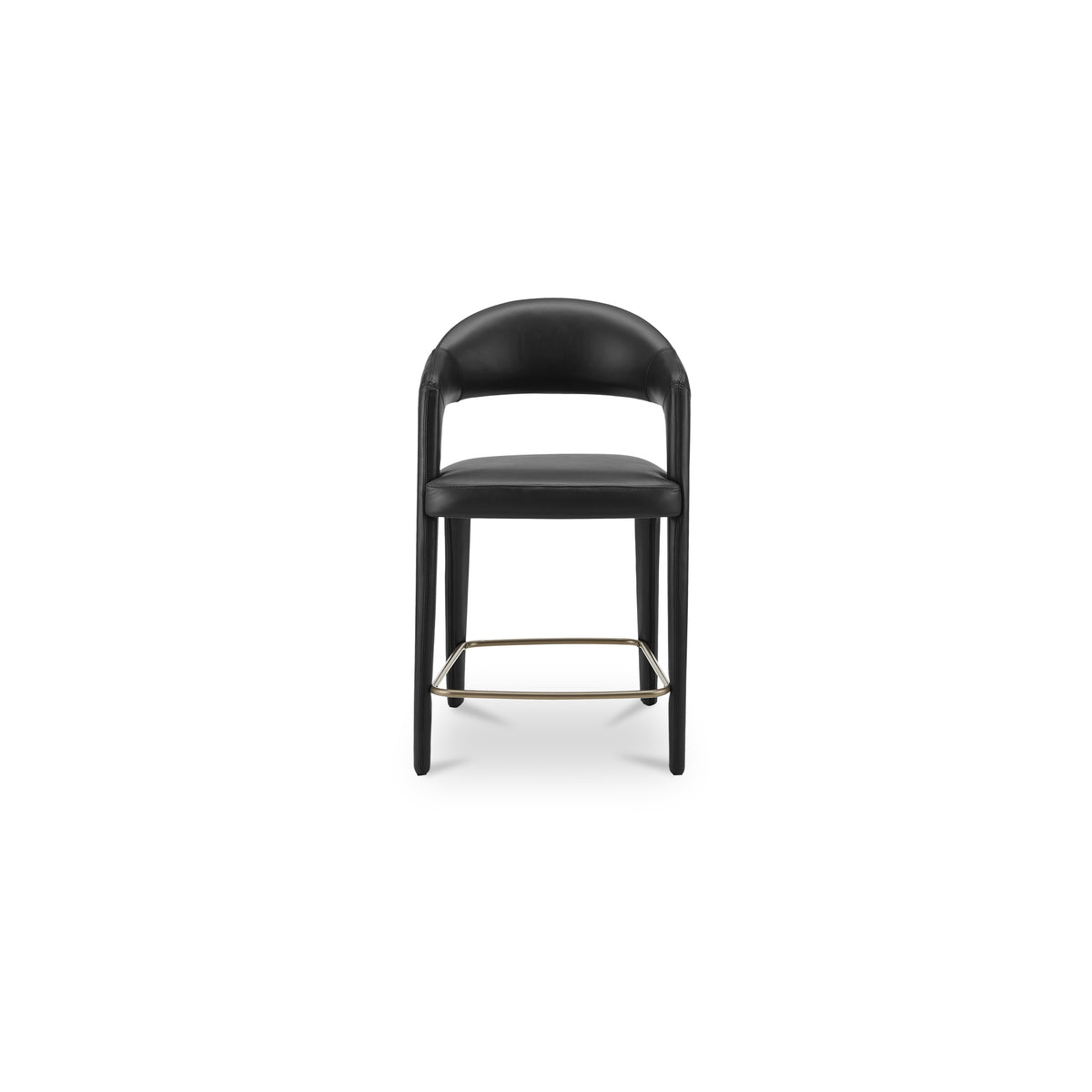 Martens Counter Stool Black Leather - image 1