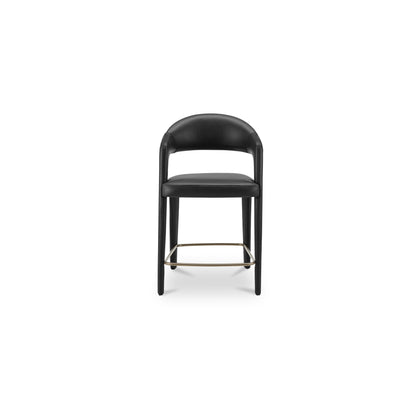 Martens Counter Stool Black Leather - image 1