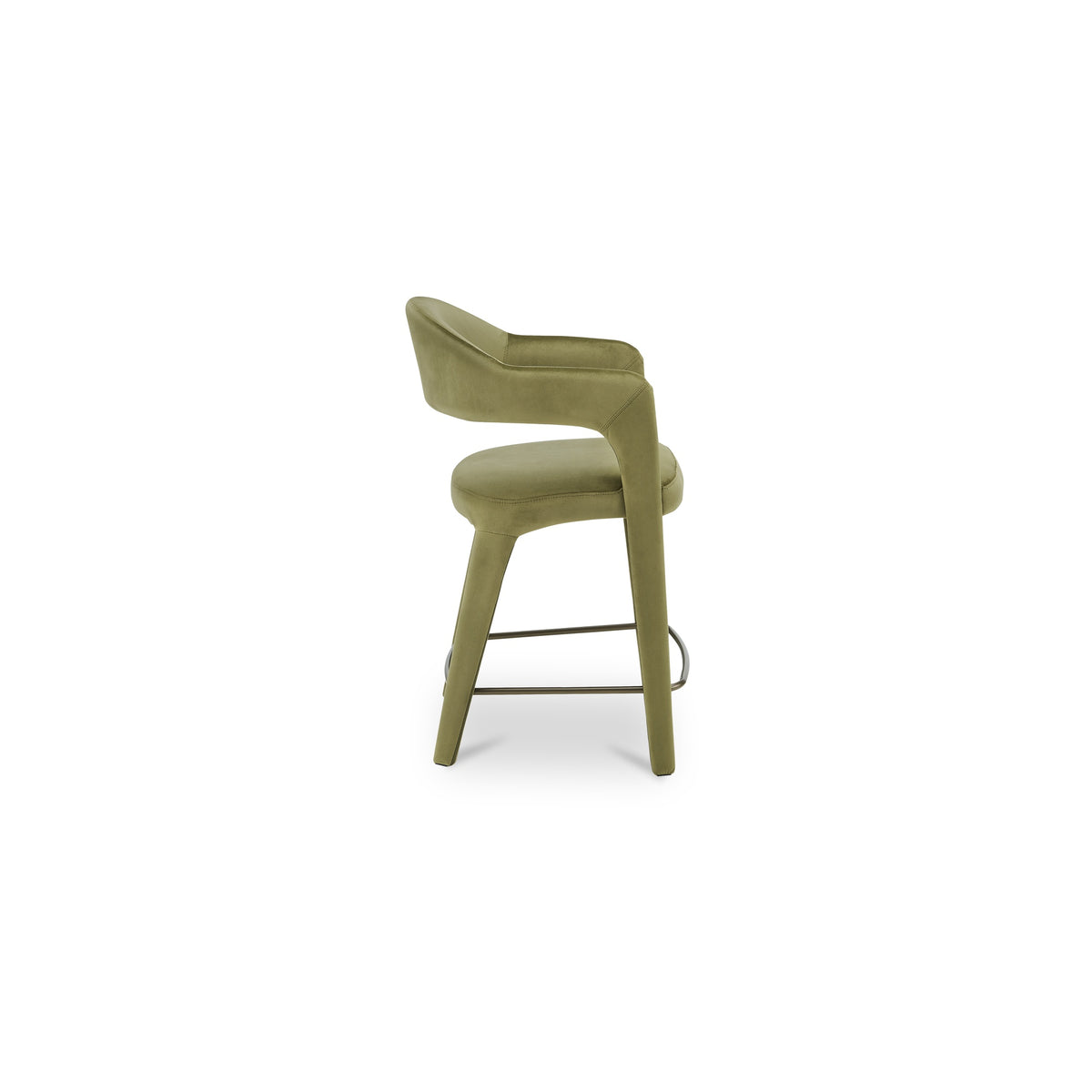 Martens Counter Stool Green Velvet - image 5
