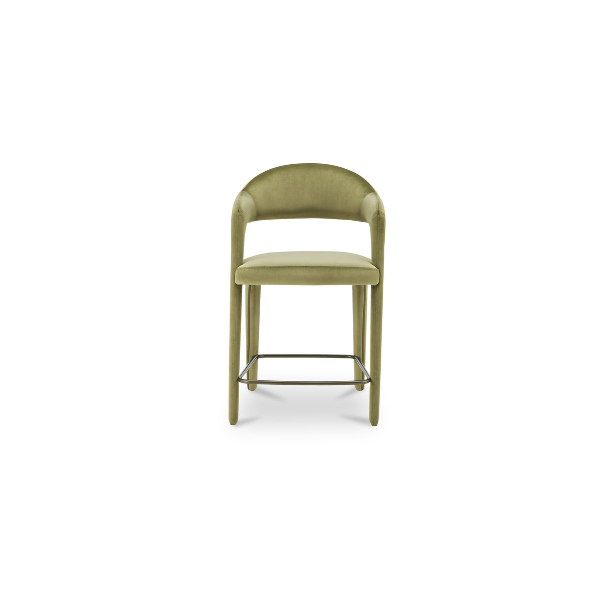 Martens Counter Stool Green Velvet - image 1