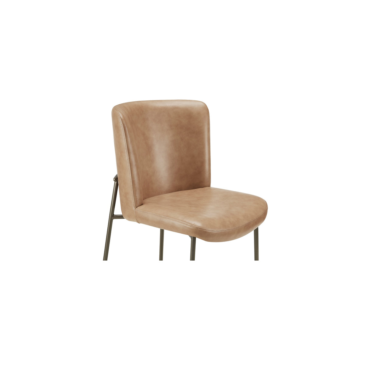 Early Dining Chair Tan Leather-Set of Two - image 8