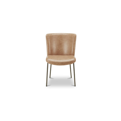Early Dining Chair Tan Leather-Set of Two - image 4