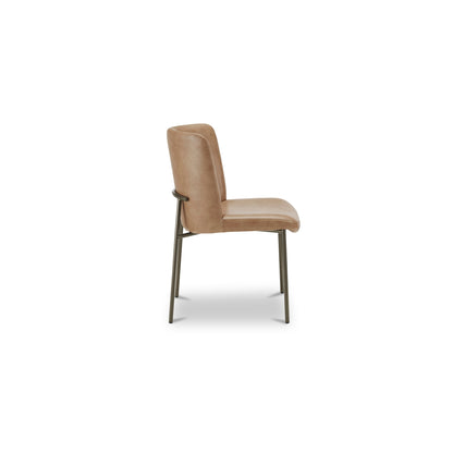 Early Dining Chair Tan Leather-Set of Two - image 6 part 2
