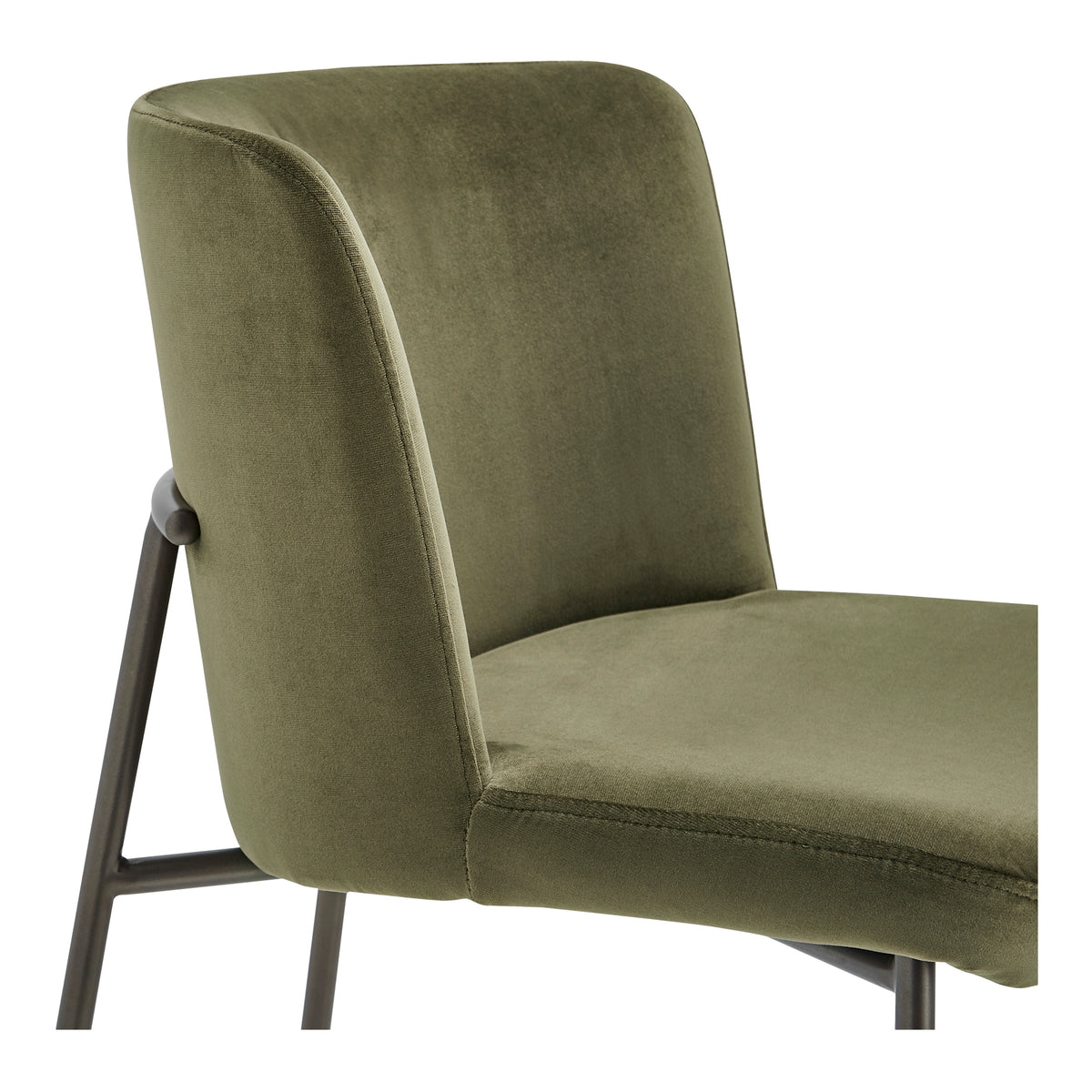 Early Counter Stool Faux Green Mohair view 6