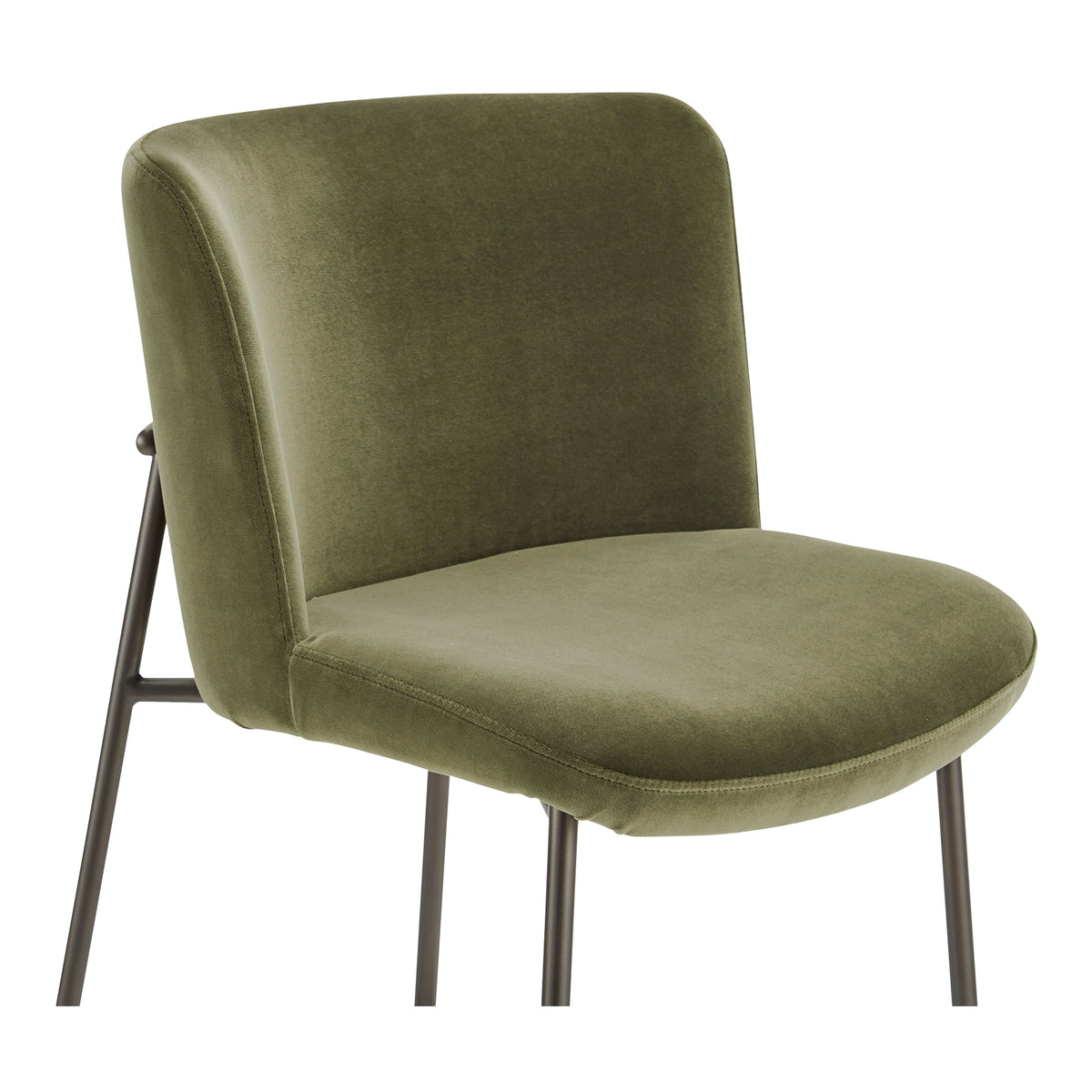 Early Bar Stool Faux Green Mohair view 6