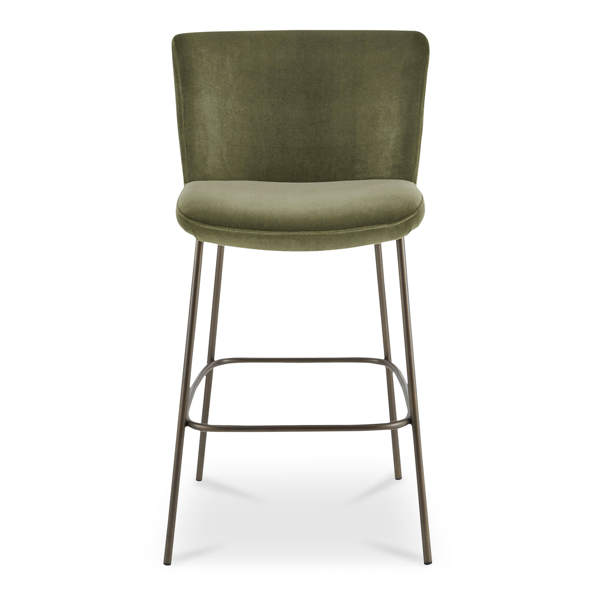 Early Bar Stool Faux Green Mohair product image