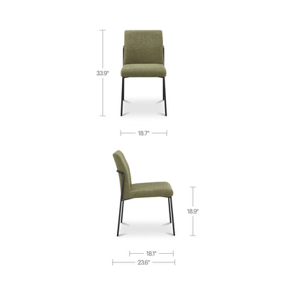 Danny Dining Chair Green-Set of Two - image 3