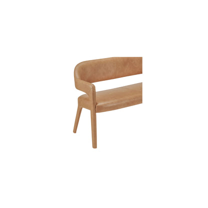 Martens Dining Bench Tan Leather - image 6 part 2