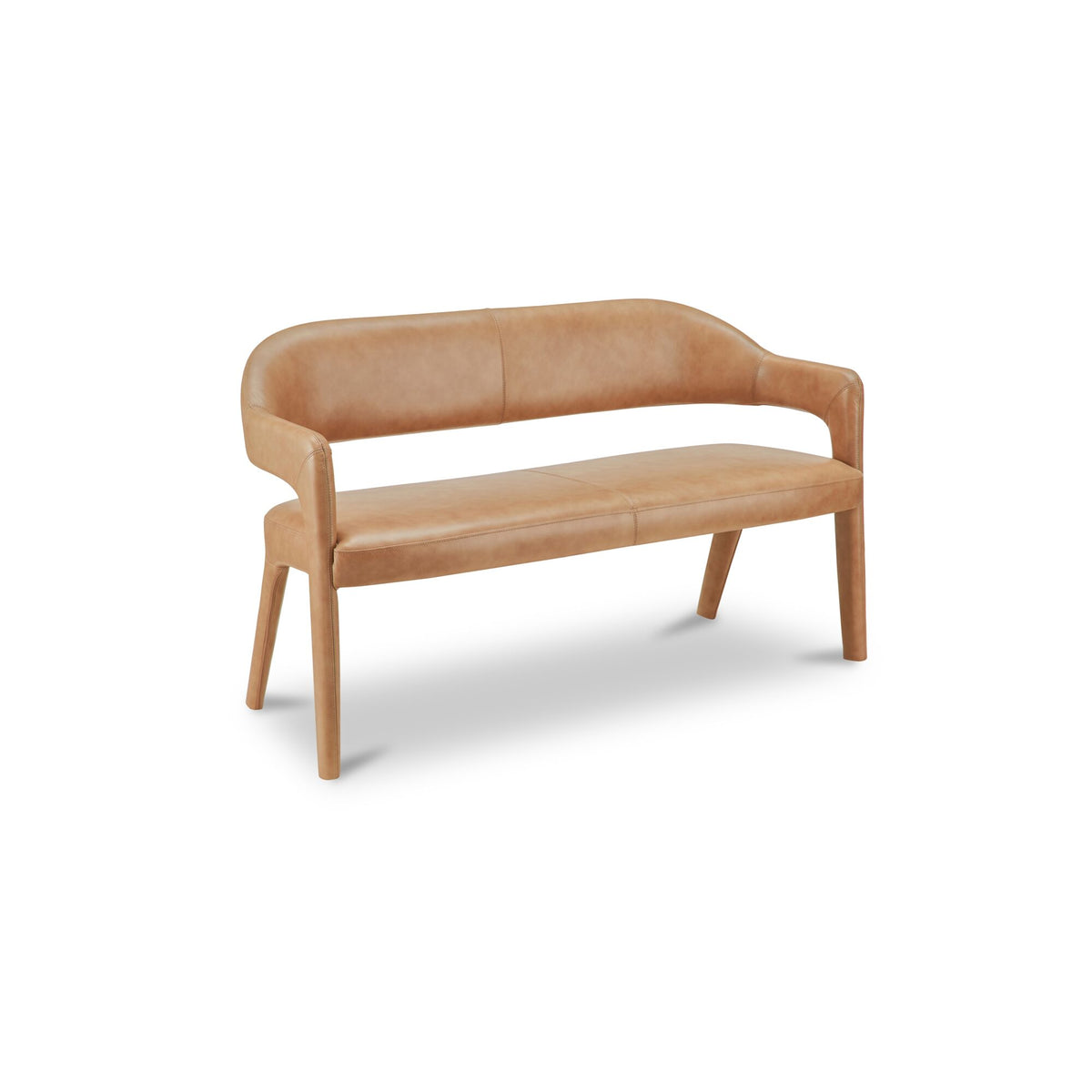 Martens Dining Bench Tan Leather - image 4
